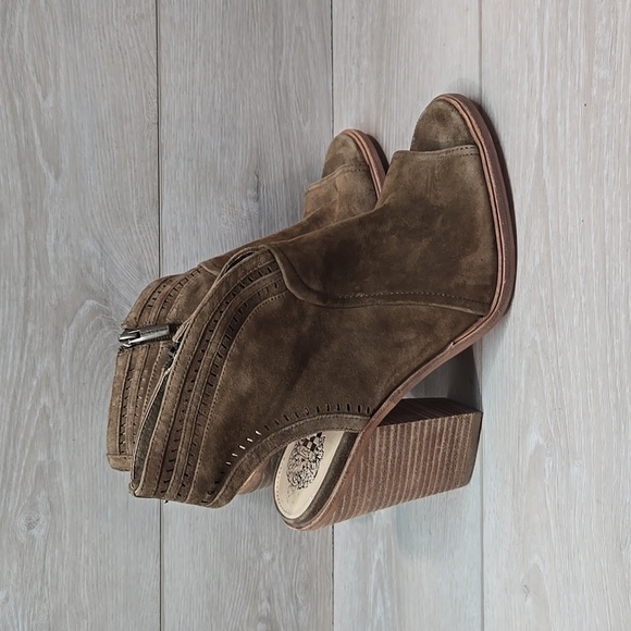 Vince Camuto Women Koral Leather Open Toe Heels shoes Ankle boot sz 9M - Picture 3 of 13